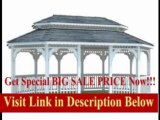 [BEST PRICE] 14' x 32' Vinyl Oval Double Roof Gazebo