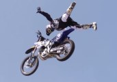 The Rockstar Energy Metal Mulisha FMX Team at Fontana NASCAR