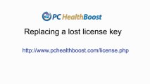 Replacing a Lost License Key For PC HealthBoost
