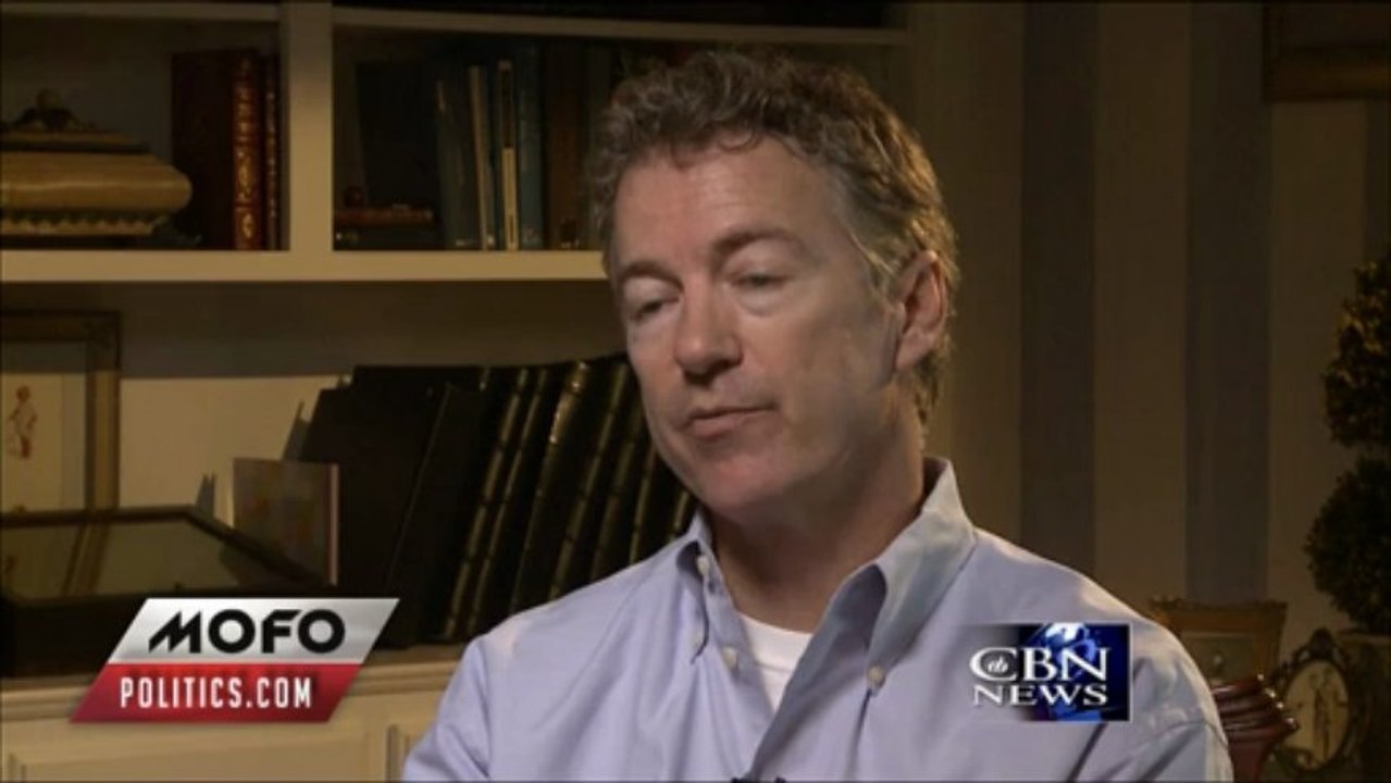Rand Paul quotes Frédéric Bastiat: "What is immoral for an individual to do, is immoral for a government to do"
