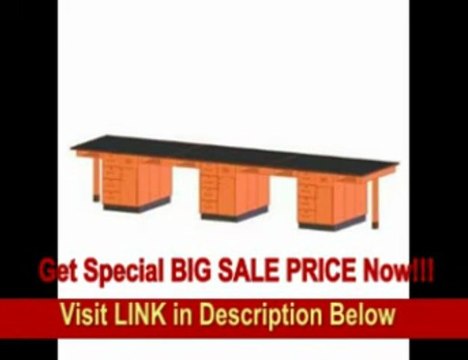 [SPECIAL DISCOUNT] Diversified Woodcraft C2434KF UV Finish Solid Oak Wood 12 Station Service Center with Flat Phenolic Resin Top,...