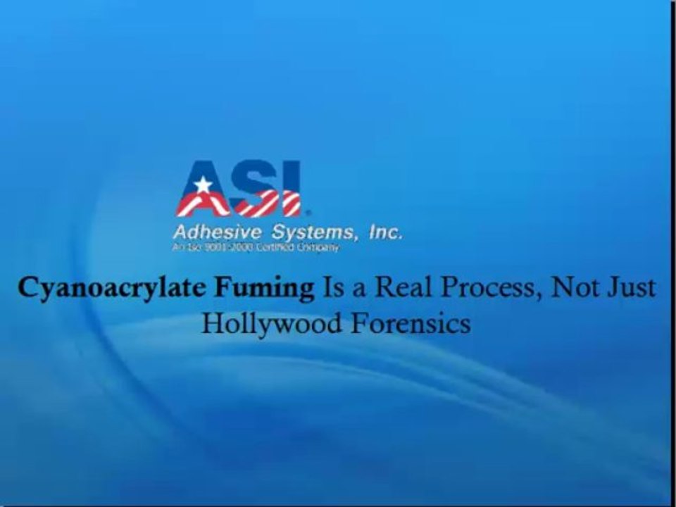 Forensic Science And Cyanoacrylate Fuming