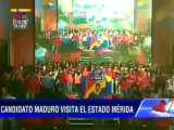 Candidato de la Patria, Nicolás Maduro, recibido en Mérida por una avalancha andina roja-rojita
