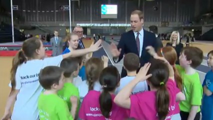The Duke and Duchess of Cambridge visit children in Glasgow