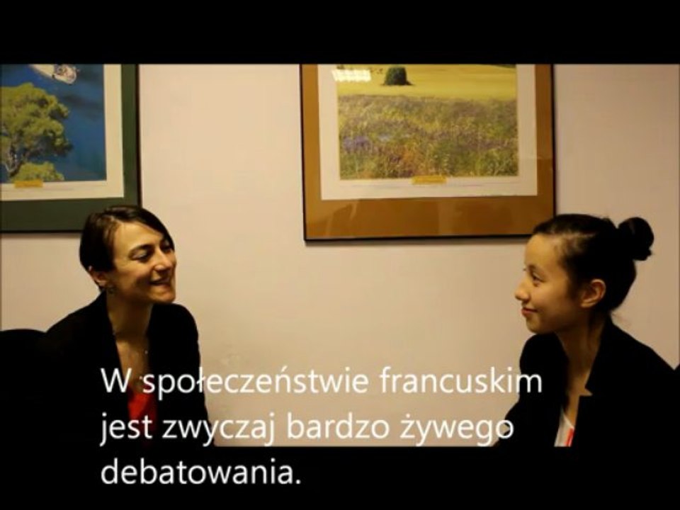 Entretien avec Virginie Little par 2 élèves du lycée Hugo Kołłątaj à Varsovie