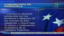 Venezuela en solidaridad con Argentina tras fuertes lluvias