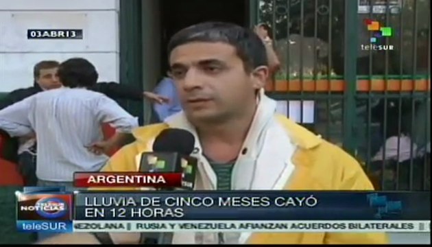 Lluvias causan estragos en La Plata, Argentina