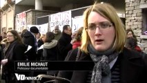 ITW Emilie michaut - Après les parents, les profs manifestent au collège d'Argenteuil