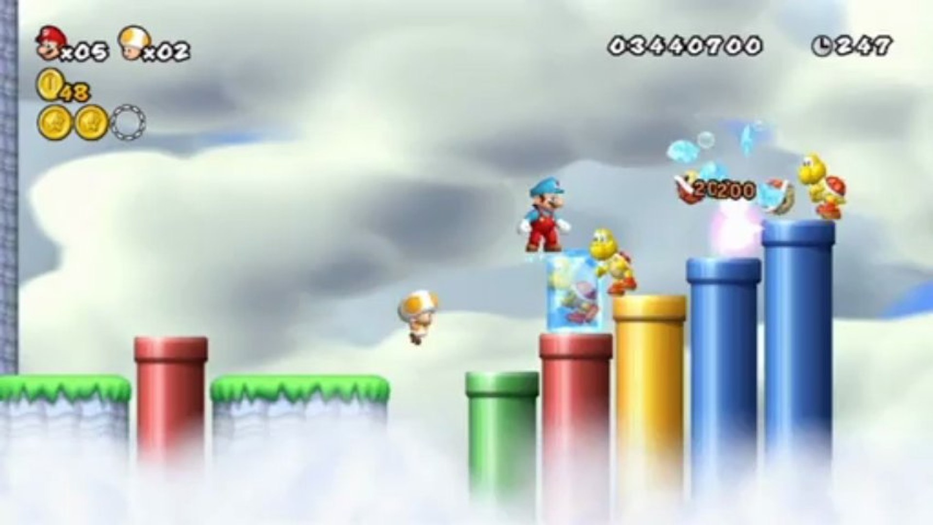 New Super Mario Bros. Wii - Monde 7 : Niveau 7-4 - Vidéo Dailymotion