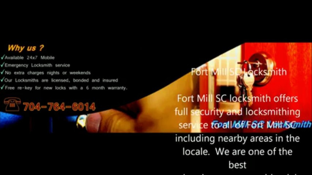 Fort Mill SC Locksmith | Locksmith Fort Mill SC