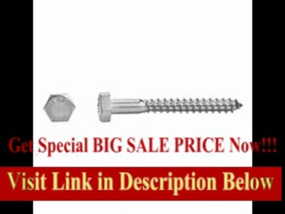 [BEST PRICE] DrillSpot 5/16 x 8 Hex Head Lag Screw 18-8 Stainless Steel