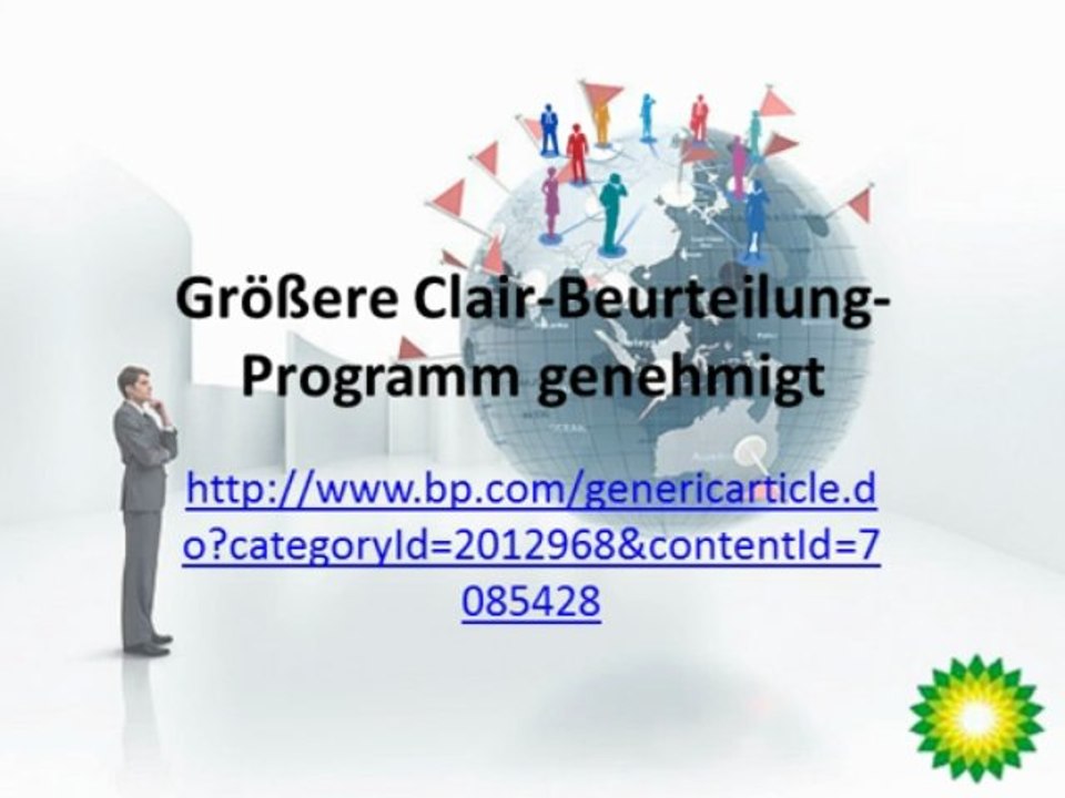 Bp Spain Holdings News Flash Article: Größere Clair-Beurteilung-Programm genehmigt