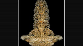 Elegant Lighting 2908g48gec Sirius 43 Light Large Foyer Chandelier In Gold With (clear) Elegant Cut Crystal