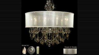 American Brass And Crystal Ch6562asgt09mtbdc Llydia 10 Light Single Tier Chandelier In Antique Pewter With Golden Teak Strass Pendalogue Crystal