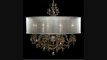 American Brass And Crystal Ch6562asgt09mtbis Llydia 10 Light Single Tier Chandelier In Antique Pewter With Golden Teak Strass Pendalogue Crystal