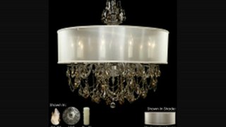 American Brass And Crystal Ch6562asgt09mtbpg Llydia 10 Light Single Tier Chandelier In Antique Pewter With Golden Teak Strass Pendalogue Crystal