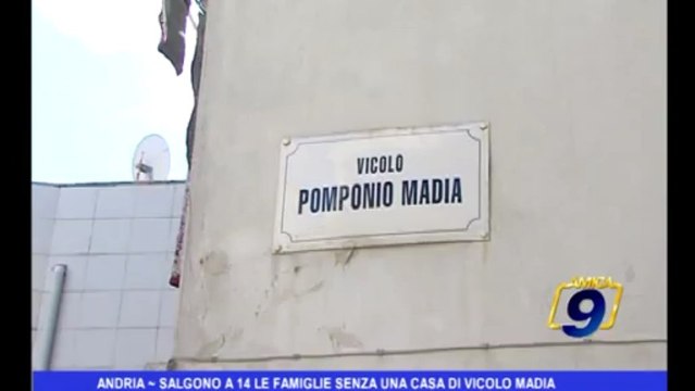 Andria | Salgono a 14 le famiglie senza una casa di Vicolo Madia
