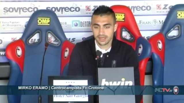 Fc Crotone | Sala stampa, Mirko Eramo in conferenza