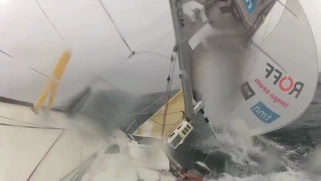 L’empannage chinois de Sam Goodchild en Figaro Bénéteau 2