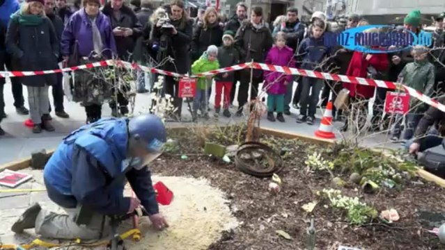 Entminung Marienplatz München / Demining Marienplatz Munich 04.04.2013