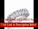 [SPECIAL DISCOUNT] 950 Platinum Diamond Anniversary Wedding Ring 11 Emerald Cut Diamonds 3.63 ctw. 354WR1507PLT