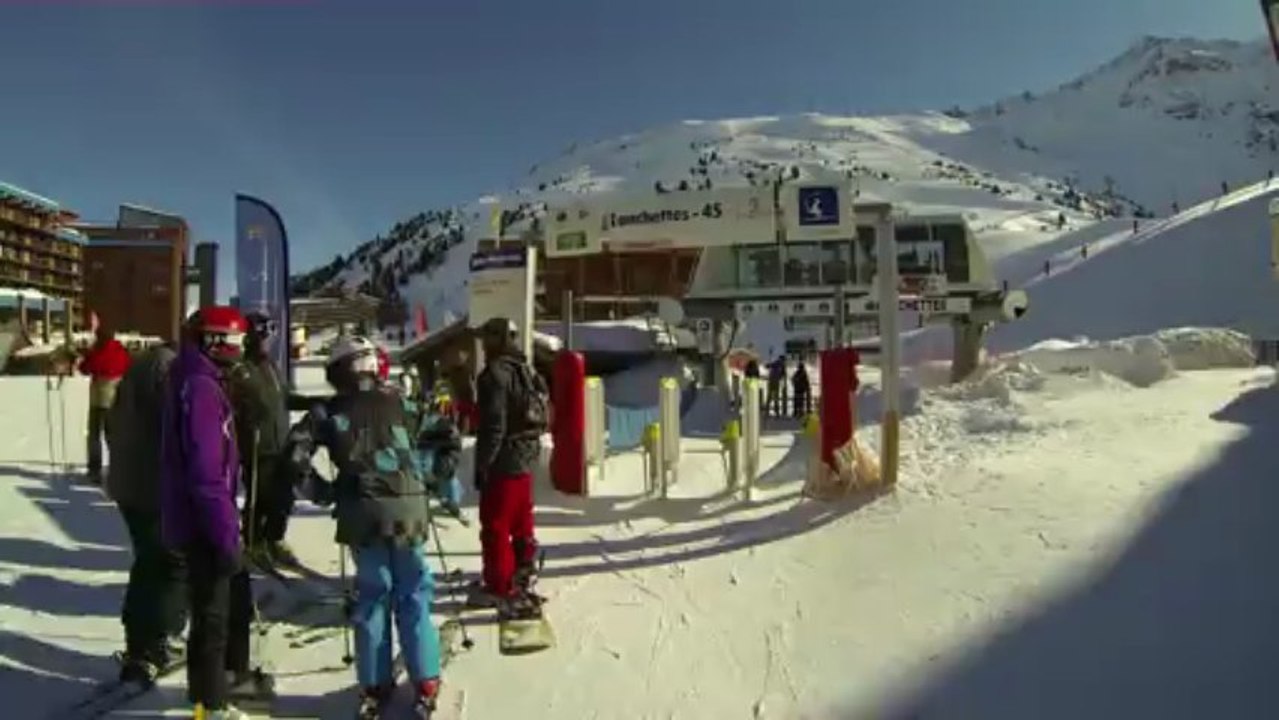 Piste Dou de l'homme (noire) Les ARCS 2000