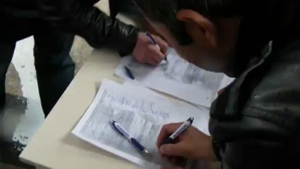 AFŞİN ESHAB-I KEHF GÖNÜL ELÇİLERİNDEN İMZA KAMPANYASI