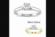 Miadora 14k Gold 12ct Tdw Diamond Solitaire Engagement Ring