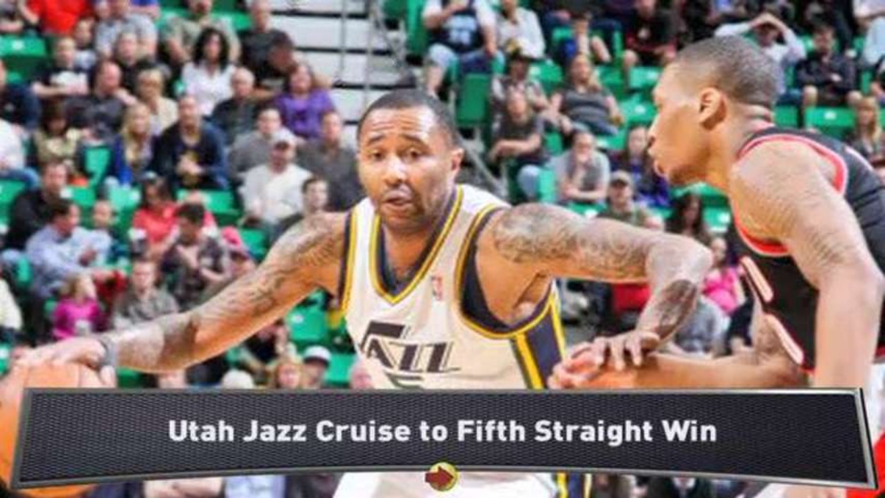 Jazz Top Blazers; Grizzlies Edge Spurs
