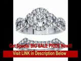 [FOR SALE] 2.15 CT TW Halo Diamond Engagementond Engagement Ring Bridal Set in 18k White Gold Braided Setting