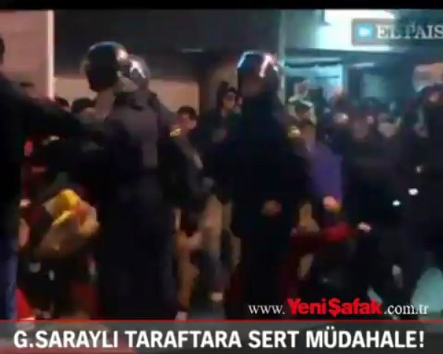 Galatasaraylı taraftara sert müdahale!