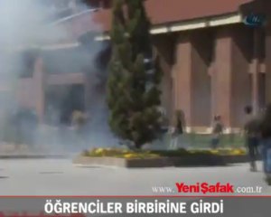 Öğrenciler birbirine girdi