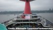 Carnival Cruise Ship Triumph Breaks Away From Repair Bay