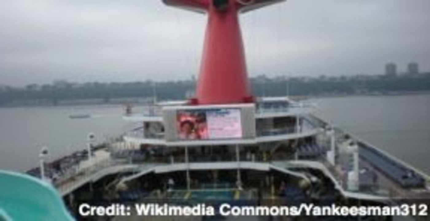 Carnival Cruise Ship Triumph Breaks Away From Repair Bay