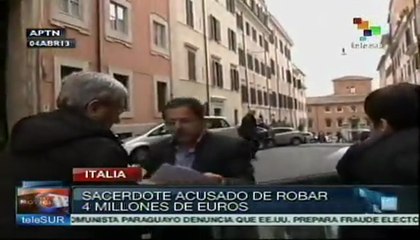 Italia: sacerdote católico implicado en robo millonario