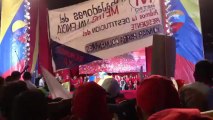 Trabajadores del Metro de Valencia protestaron en acto de Maduro