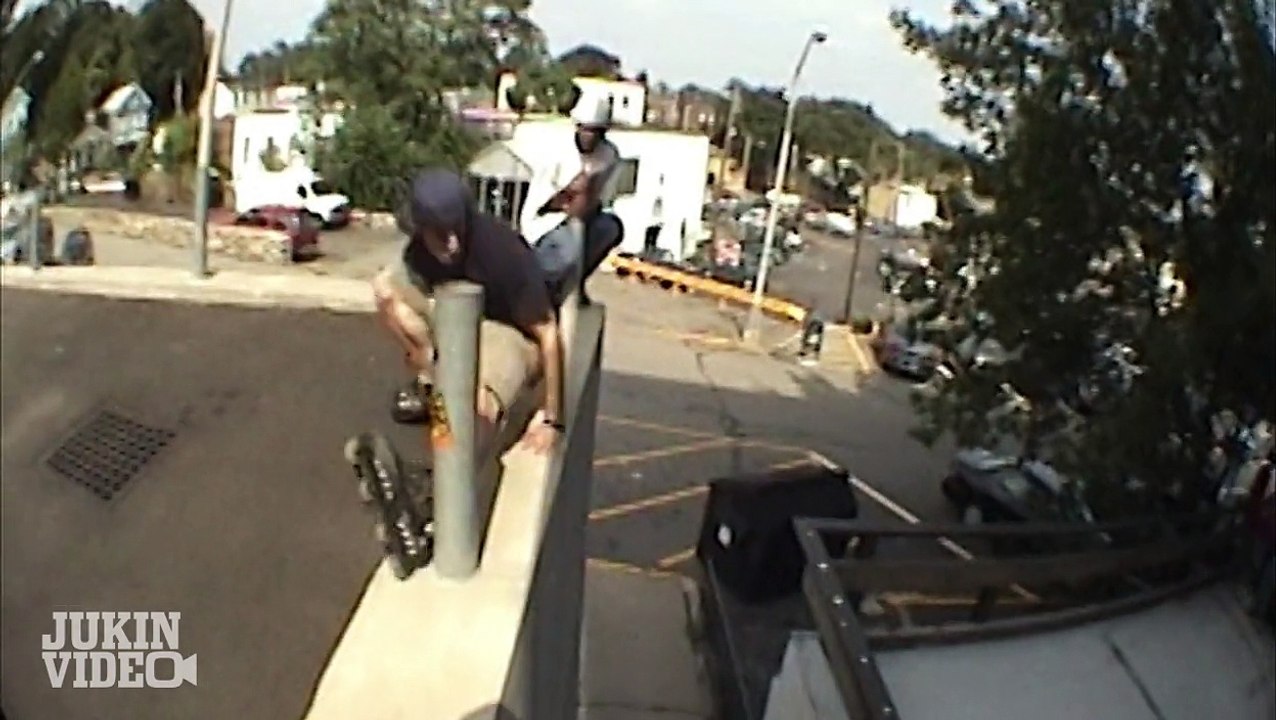 Inline Skater Bails on Stairs
