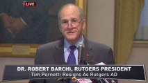 Rutgers President Discusses Rice Scandal