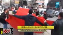 Türk Bayrağı’na polis engeli!