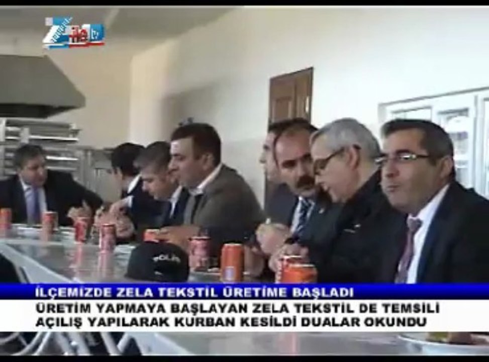 ZİLEDE ZELA TEKSTİL ÜRETİME BAŞLADI