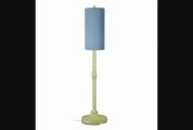 Patio Living Concepts Bisque Coronado 58 Inch High Floor Lamp With Sky Blue Shade  David Shaw Silverware Na Ltd