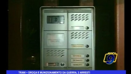Trani | Droga e munizionamento da guerra, 2 arresti