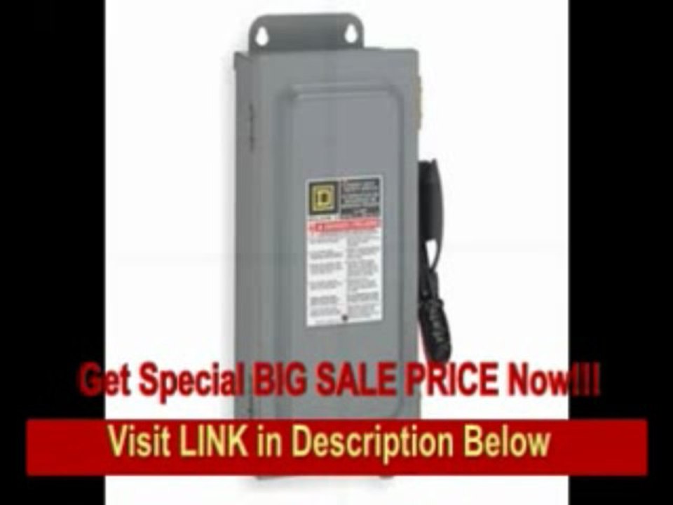 [SPECIAL DISCOUNT] Safety Switch, Fusible, 3PST, 600A, 600V