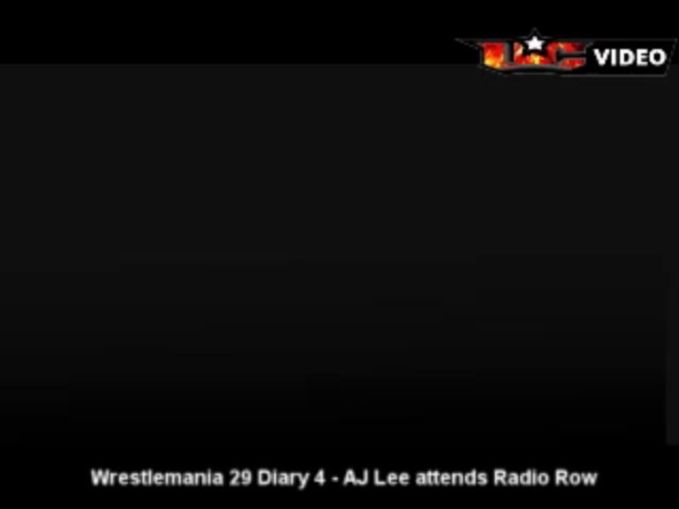 WrestleMania 29 Diary 4 - AJ Lee attends _Radio Row