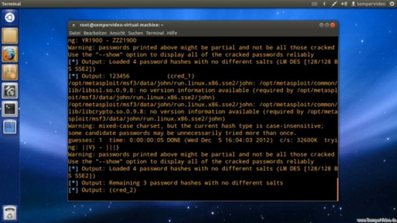 Metasploit: Postexploitation - Passwort knacken