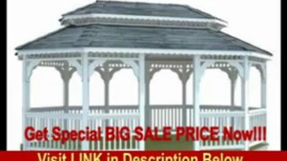 [SPECIAL DISCOUNT] 14' x 18' Vinyl Oval Double Roof Gazebo