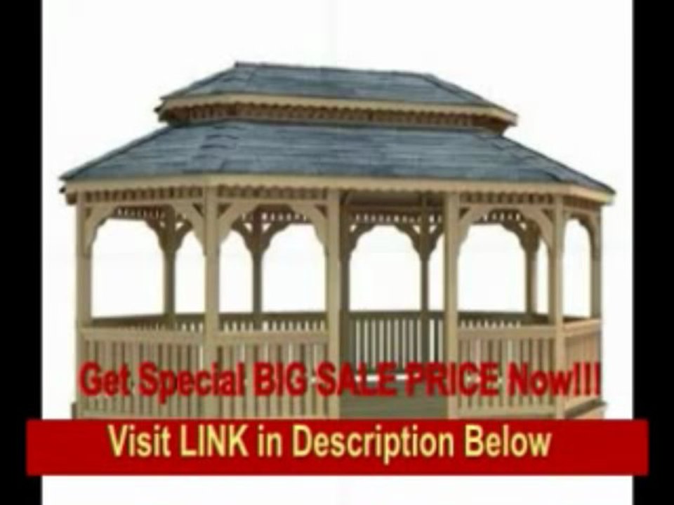 [FOR SALE] 14' x 18' Cedar Oval Double Roof Gazebo