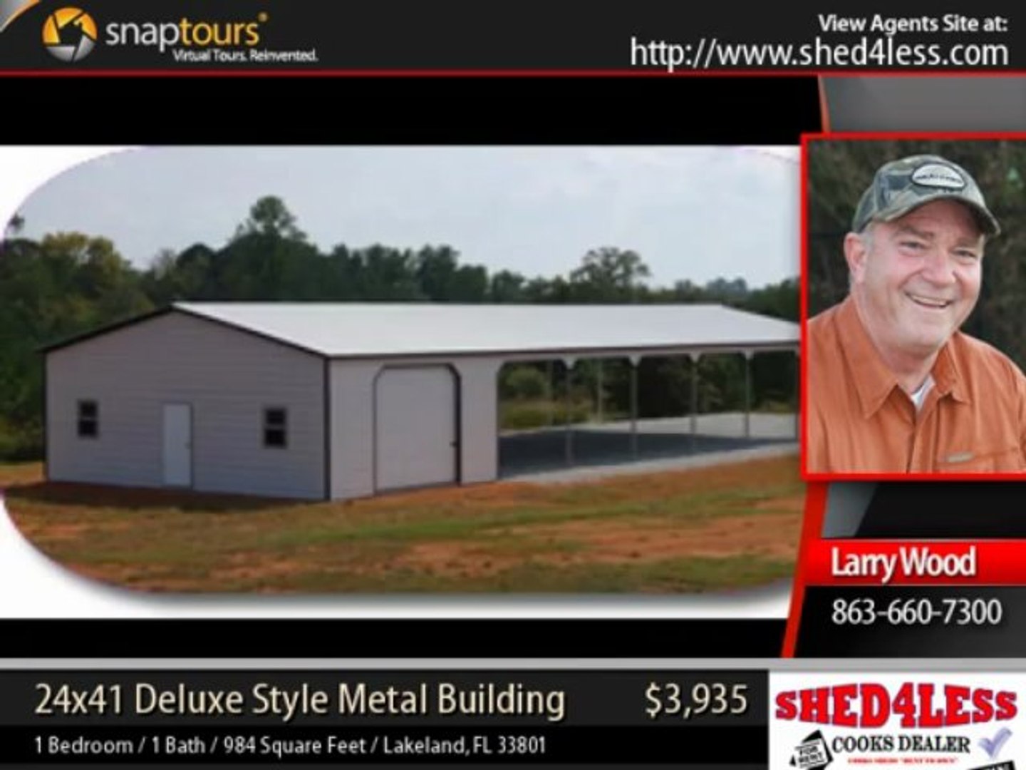 ⁣metal building - 24x41 Deluxe Style Metal Building