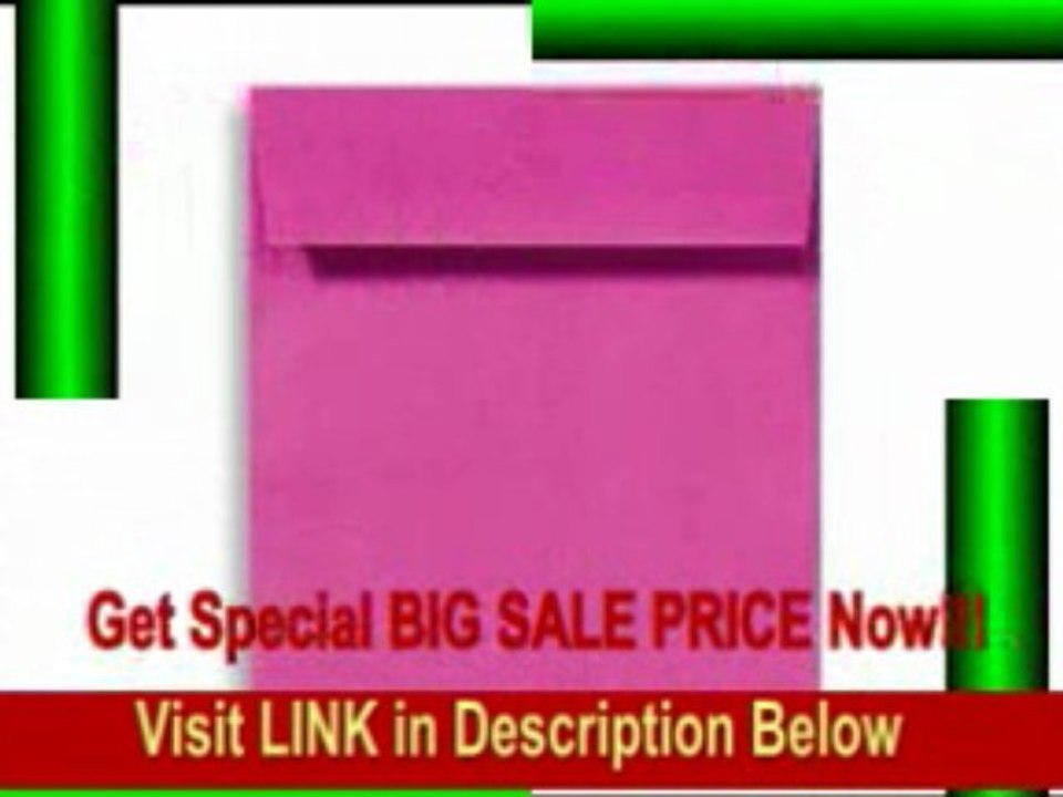 [BEST BUY] 7 1/2 x 7 1/2 Square Envelopes - Magenta (50000 Qty.)
