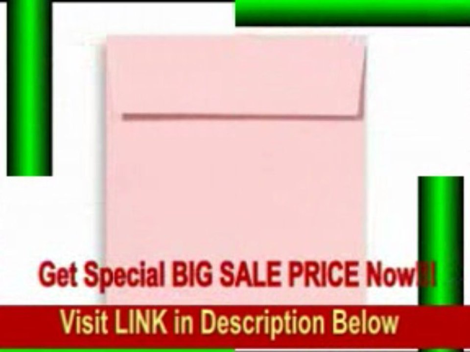 [FOR SALE] 7 1/2 x 7 1/2 Square Envelopes - Candy Pink (50000 Qty.)